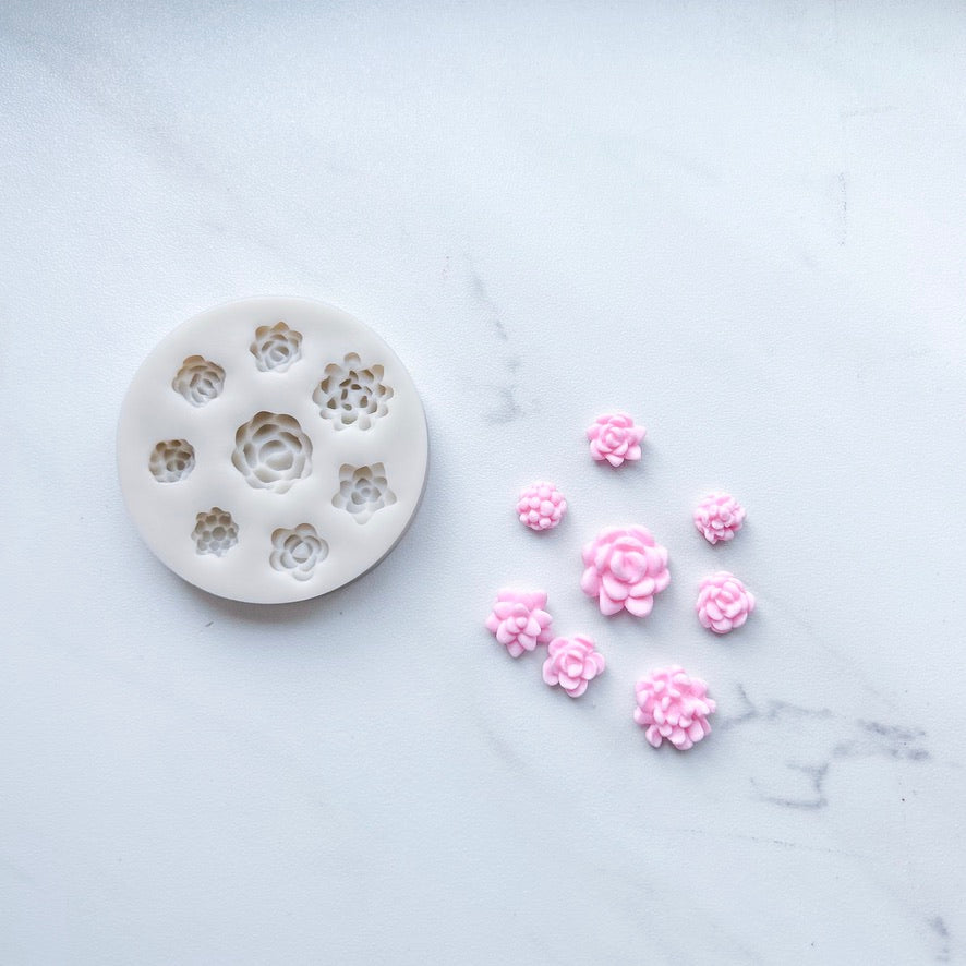 mini succulent mold MINI VARIETY SUCCULENT 3 MOLD – ItWasAllADreamShop