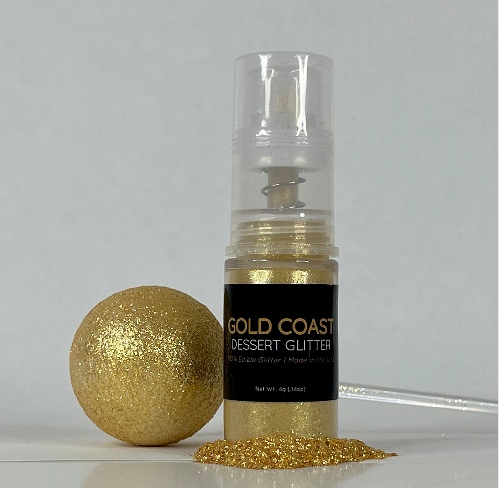 Sparkling Gold Glitter Ash Spray Picks, 10-Inch
