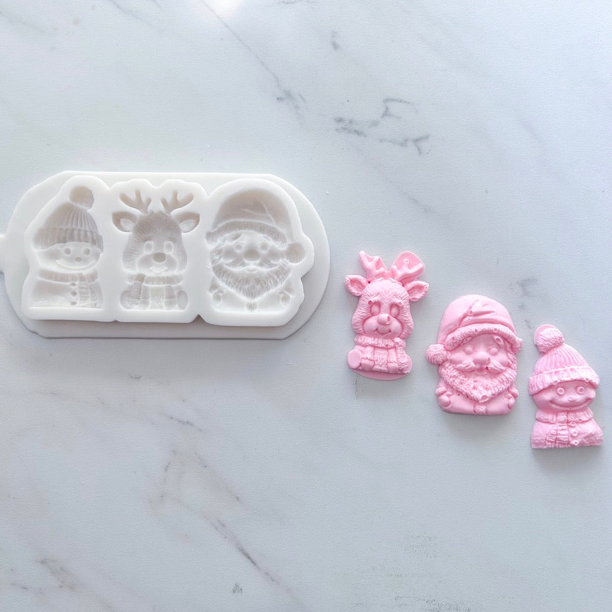 CHRISTMAS CHARACTER TRIO MOLD