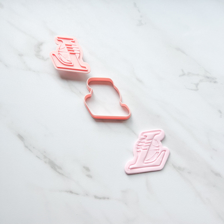 LAKERS "L" LOGO CUTTER/EMBOSSER BY CREATIVE HEART LAB