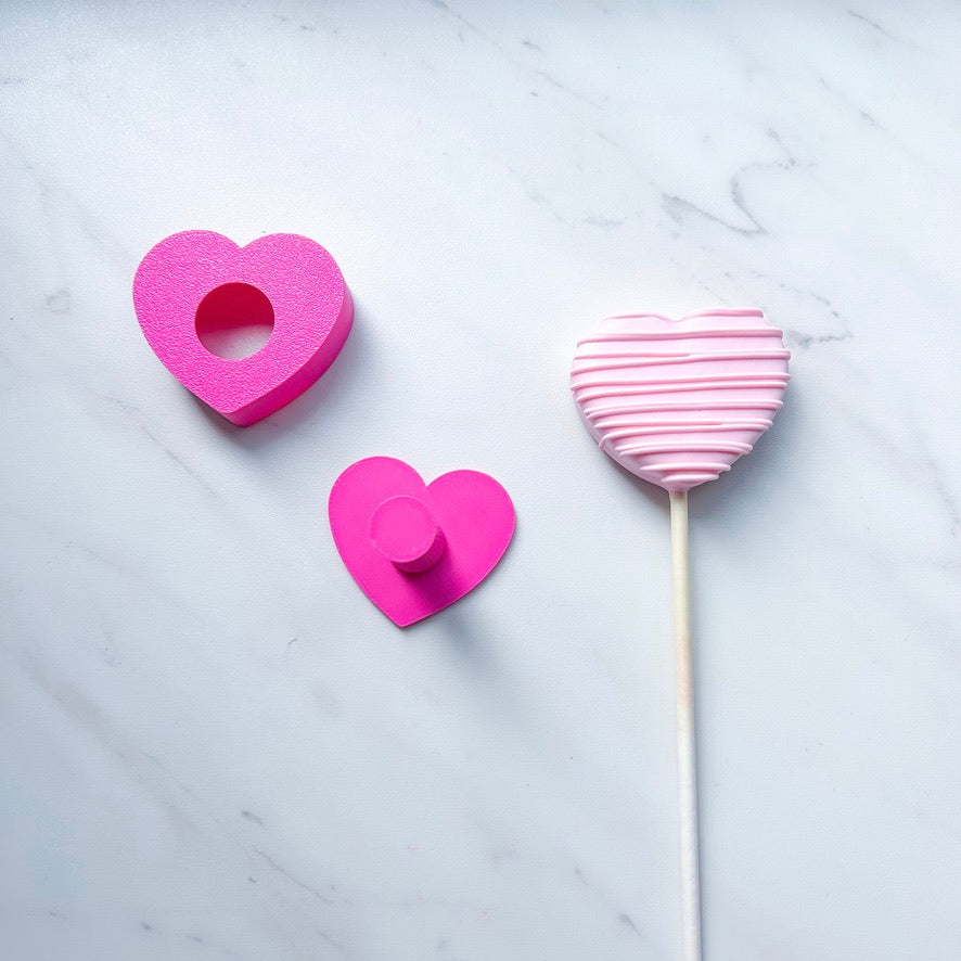 HEART CUT-N-PUSH CAKE POP MOLD BY SWEET CUT CO.