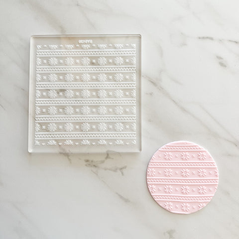 SNOWFLAKE PRINT EMBOSSER PLATE
