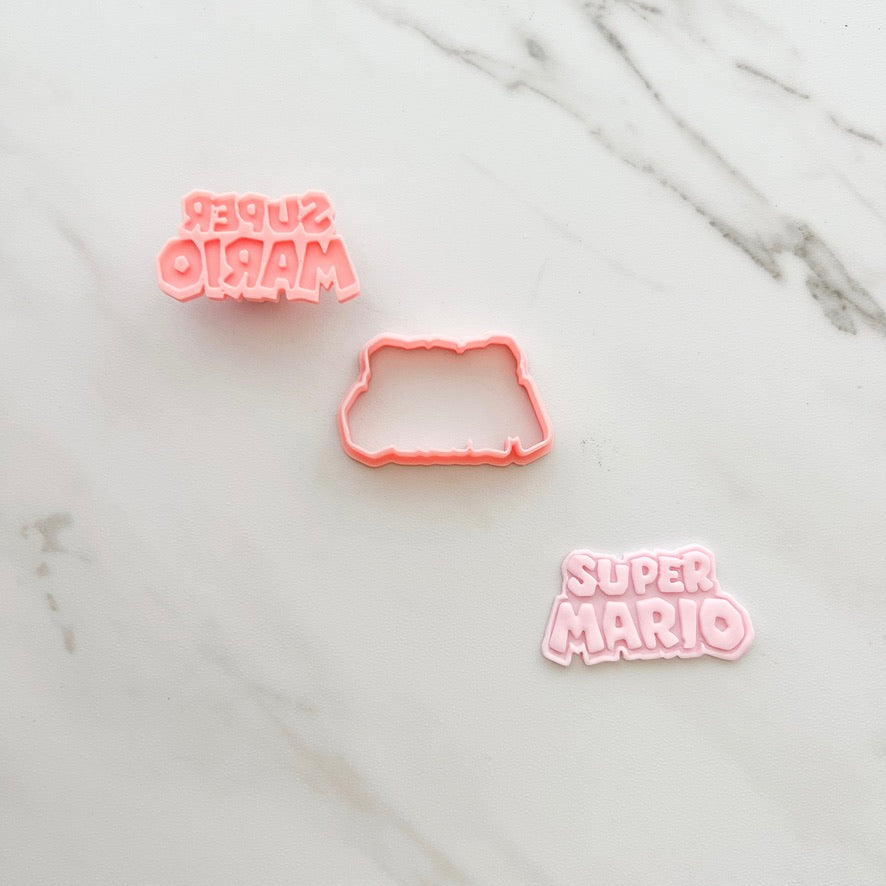 SUPER MARIO LOGO CUTTER/ EMBOSSER BY CREATIVE HEART LAB