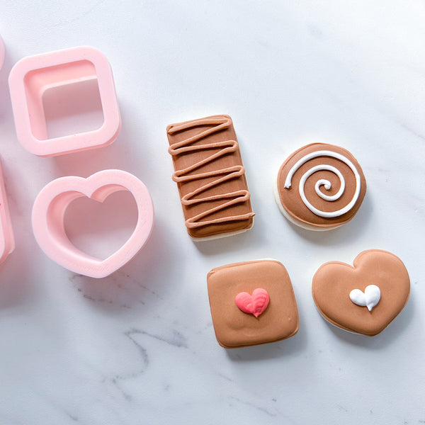 CHOCOLATE TRUFFLE COOKIE CUTTER SET  BY SAIDAS SWEETS