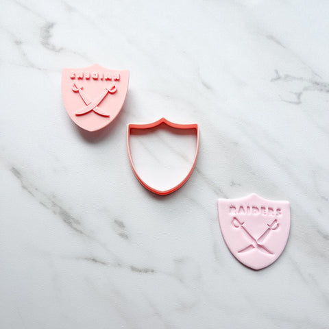 RAIDERS SHIELD CUTTER/EMBOSSER BY CREATIVE HEART LAB
