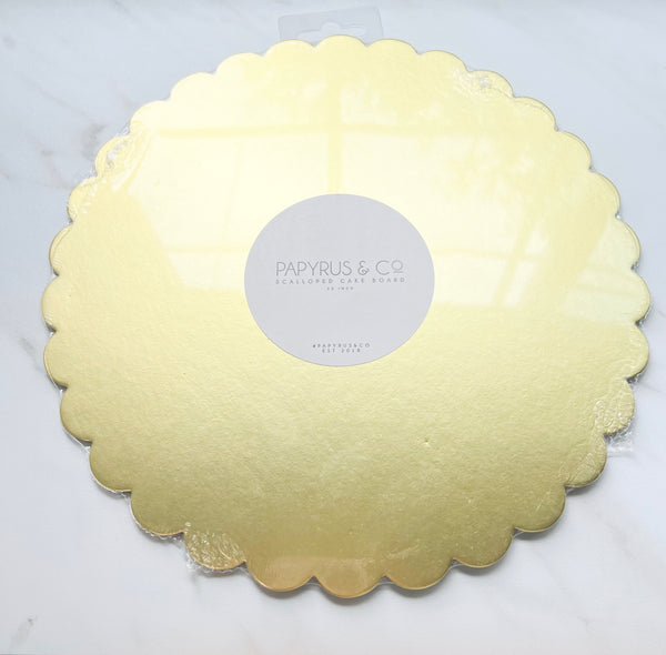 10" SCALLOPED CAKE BOARD