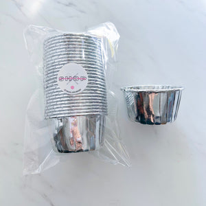 SILVER BAKING CUPS