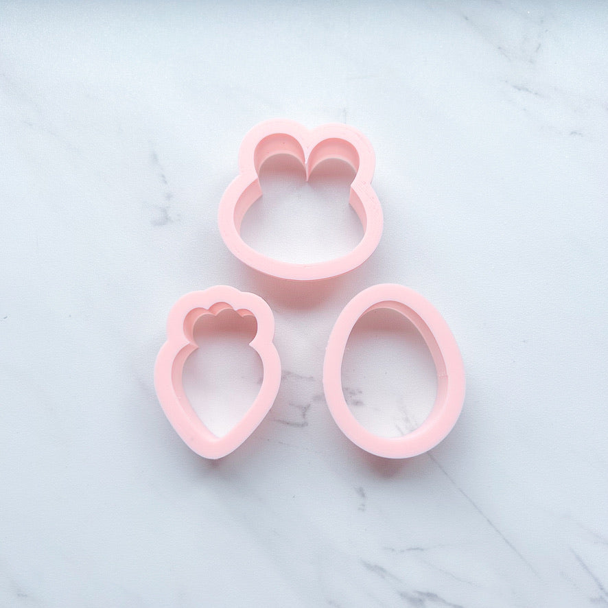 MINI EASTER THEME COOKIE CUTTER SET BY SAIDAS SWEETS