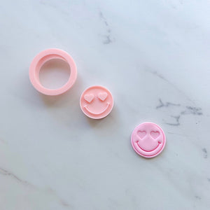 HEART EYES SMILEY FACE EMBOSSER BY SAIDAS SWEETS