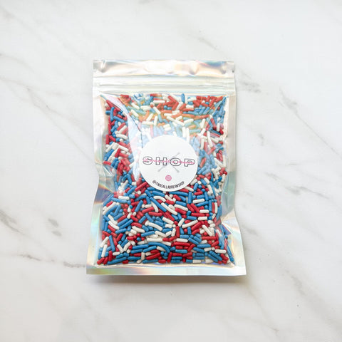 RED WHITE AND BLUE JIMMIES SPRINKLES