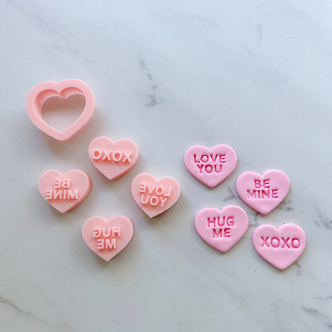 CONVERSATION HEARTS EMBOSSER SET BY SAIDAS SWEETS