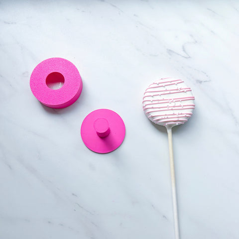 CIRCLE CUT-N-PUSH CAKE POP MOLD BY SWEET CUT CO.