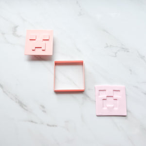 MINECRAFT CREEPER FACE CUTTER/EMBOSSER BY CREATIVE HEART LAB