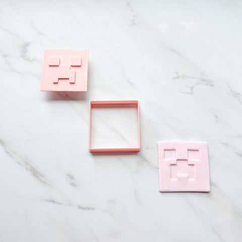 MINECRAFT CREEPER FACE CUTTER/EMBOSSER BY CREATIVE HEART LAB
