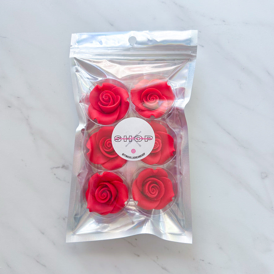 SUGAR SOFT ROSE EDIBLE DECORATIONS