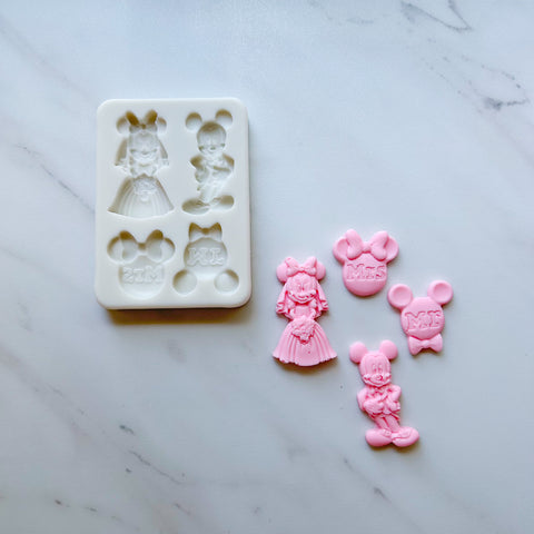 MICKEY & MINNIE WEDDING MOLD