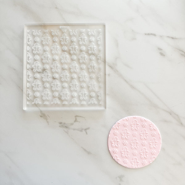 GINGERBREAD AND SNOWFLAKES EMBOSSER PLATE