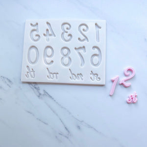 FANCY NUMBERS MOLD