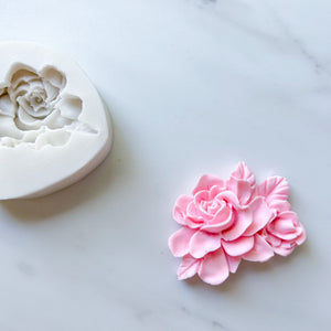 LARGE ROSE PLAQUE MOLD