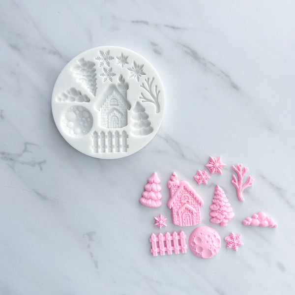 WINTER NIGHT CHRISTMAS MOLD