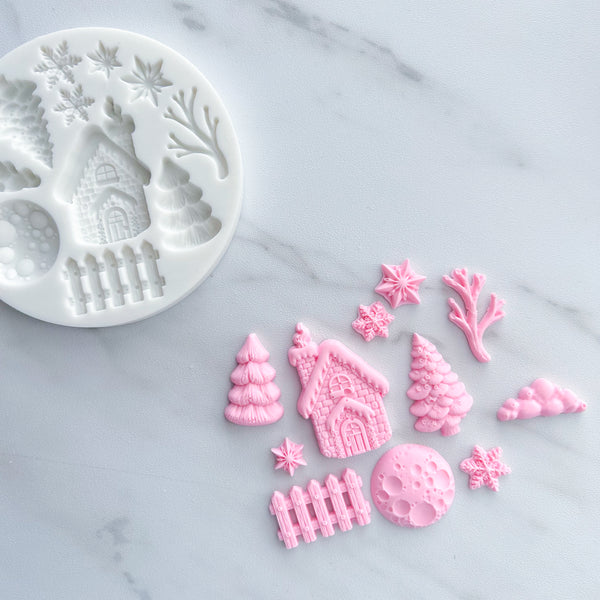 WINTER NIGHT CHRISTMAS MOLD