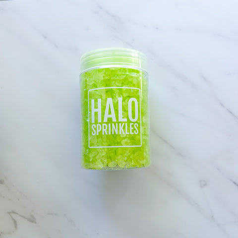 HALO SPRINKLES SUGAR CRYSTALS  "LIME GREEN"