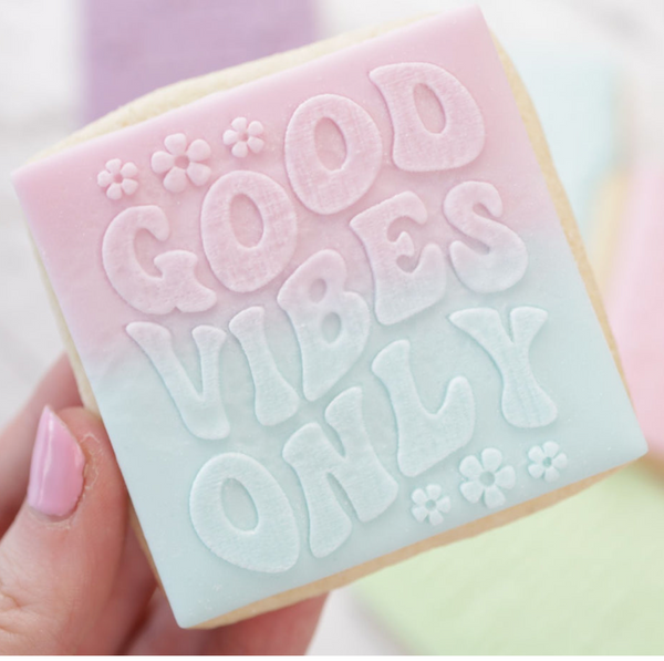 GOOD VIBES ONLY STAMP BY THE AMY JANE COLLECTION