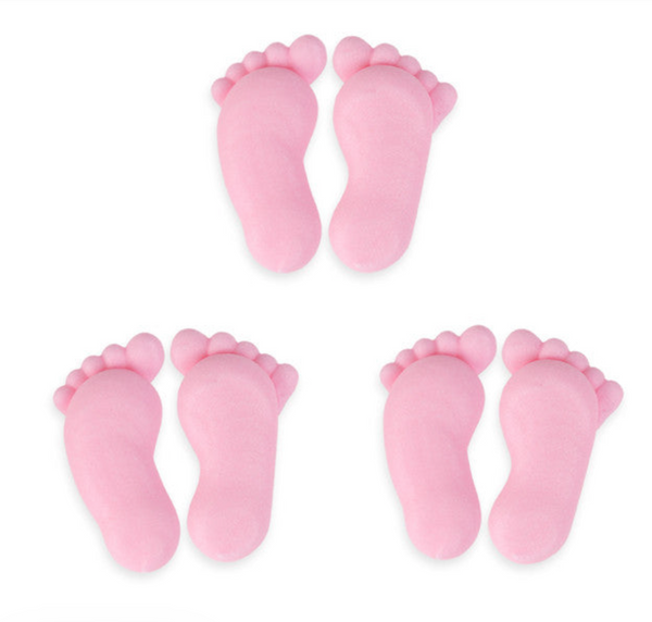 PINK BABY FEET EDIBLE DECORATIONS