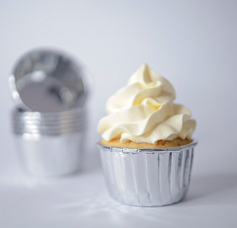 SILVER BAKING CUPS BY SWEET STAMP