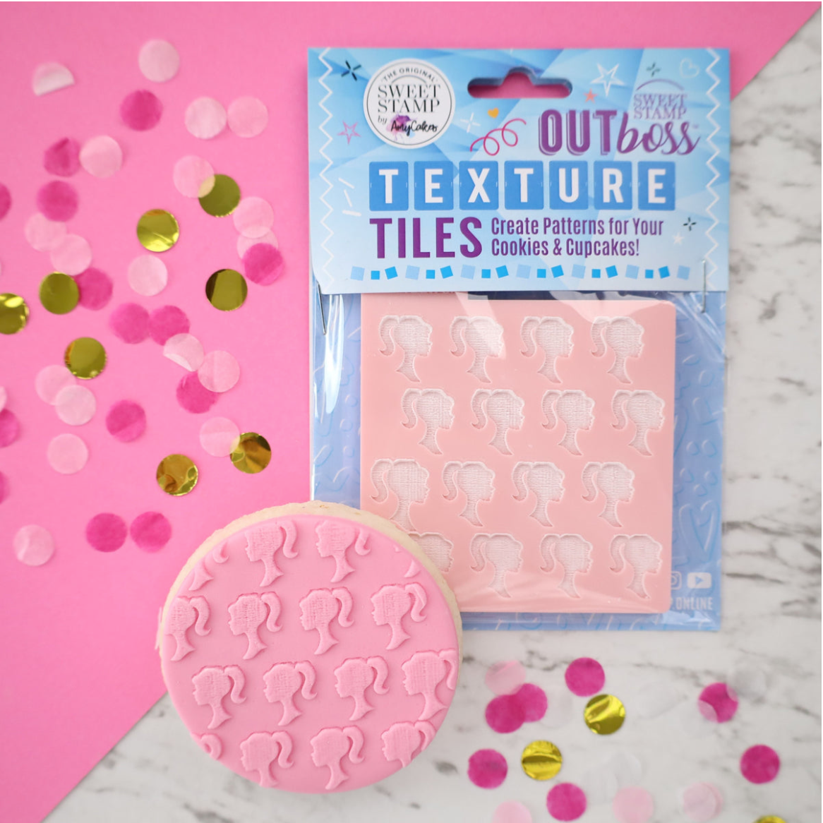 DOLLHOUSE MINI SILHOUETTE OUTBOSS TEXTURE TILES BY SWEET STAMP