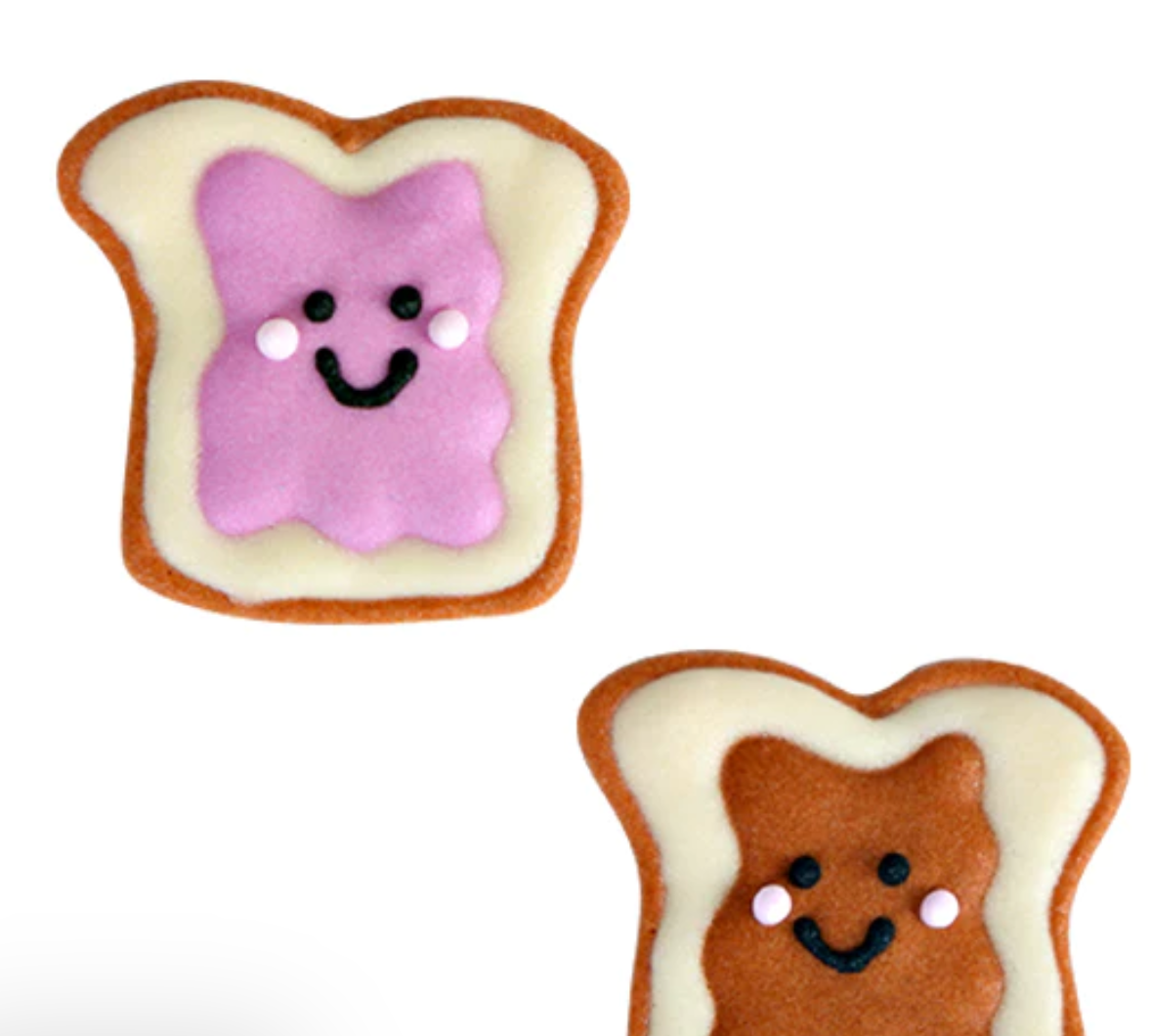 PEANUT BUTTER AND JELLY EDIBLE DECORATIONS