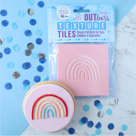 OUTBOSS TEXTURE TILES - RAINBOW BY SWEET STAMP