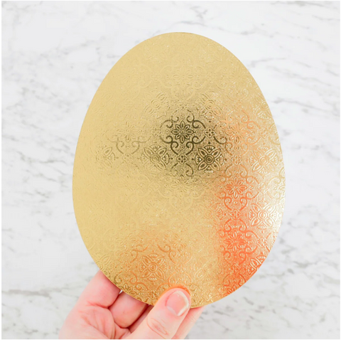 GOLD EGG CAKEBOARD BY SWEET STAMP
