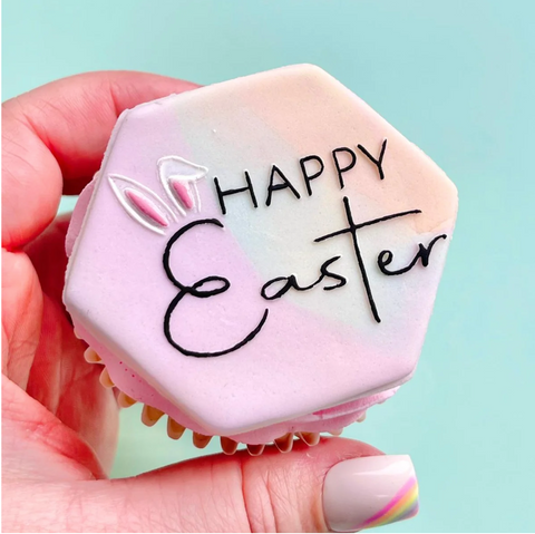 OUTBOSS "HAPPY EASTER" WITH BUNNY EARS BY SWEET STAMP