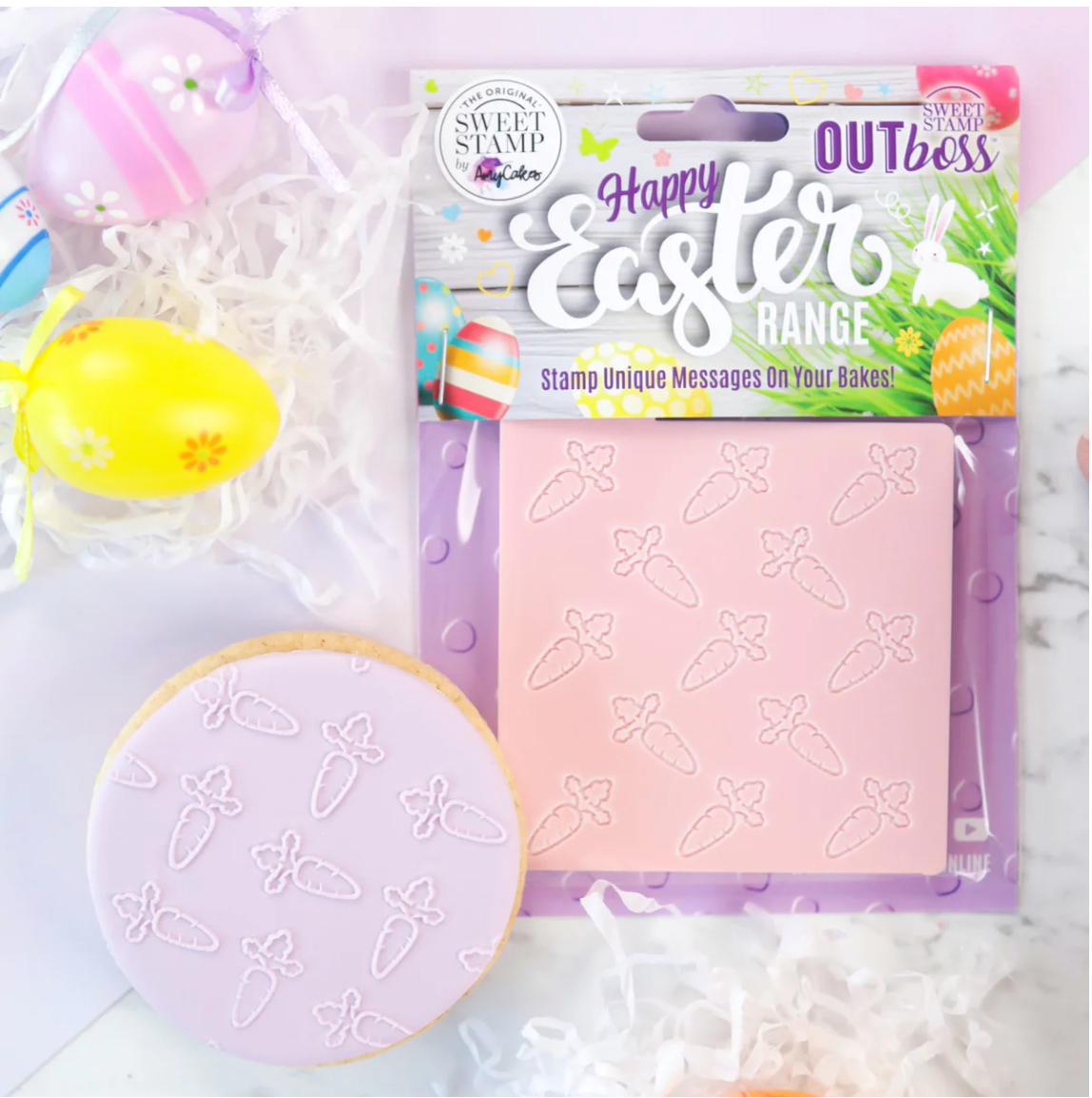 OUTBOSS EASTER CARROT PATTERN  BY SWEET STAMP