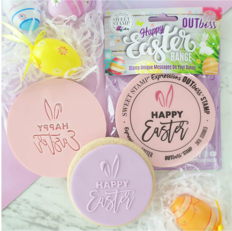 OUTBOSS "HAPPY EASTER" WITH EARS BY SWEET STAMP