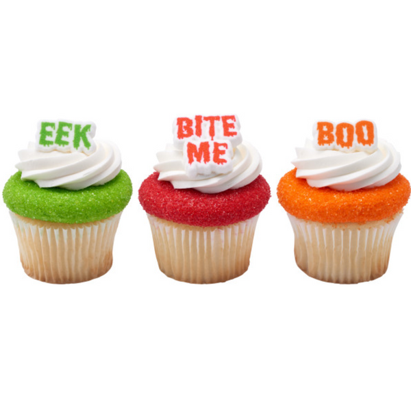 HALLOWEEN SAYINGS EDIBLE DECORATIONS