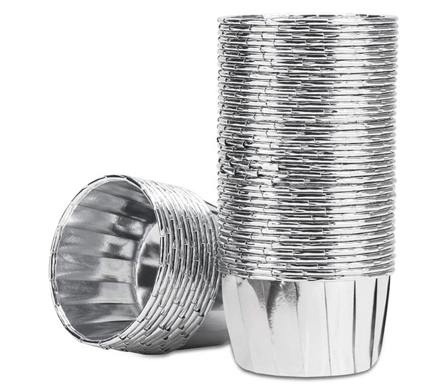 SILVER BAKING CUPS