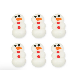 MINI SNOWMAN EDIBLE DECORATIONS