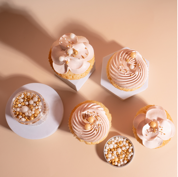 CHAMPAGNE VELVET CRUNCH SPRINKLES 70G BY SPRINKS