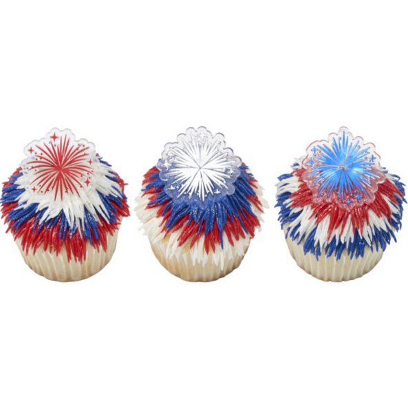 FIREWORK CUPCAKE RINGS