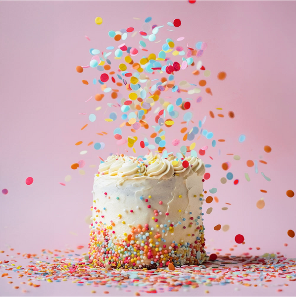 RAINBOW MIX WAFER CONFETTI DECORATIONS (9G) BY SPRINKS