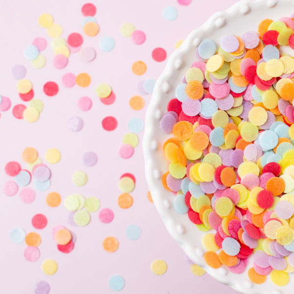 RAINBOW MIX WAFER CONFETTI DECORATIONS (9G) BY SPRINKS