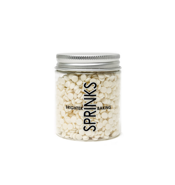 WHITE CONFETTI SPRINKLES BY SPRINKS