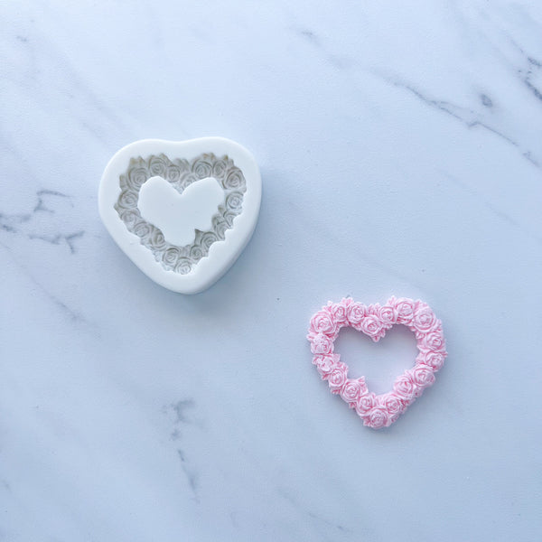 ROSE HEART FRAME MOLD