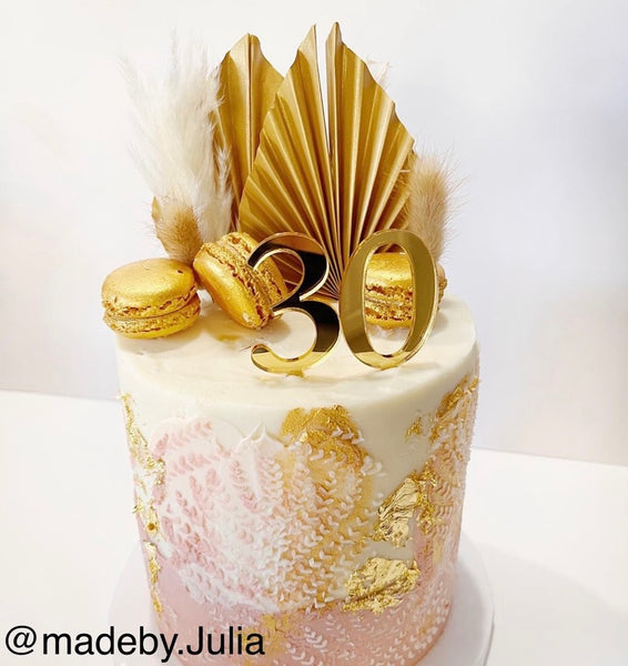 GOLD SPEAR PALM LEAF TOPPERS