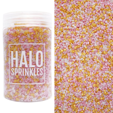 HALO SPRINKLES GLIMMER SUGARS "PEACHES & CREAM "