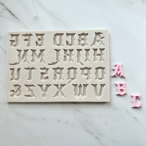 OLD ENGLISH (UPPER CASE) ALPHABET MOLD