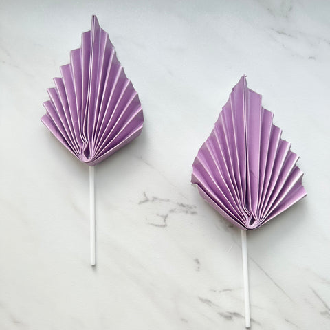 PURPLE SPEAR PALM LEAF TOPPERS