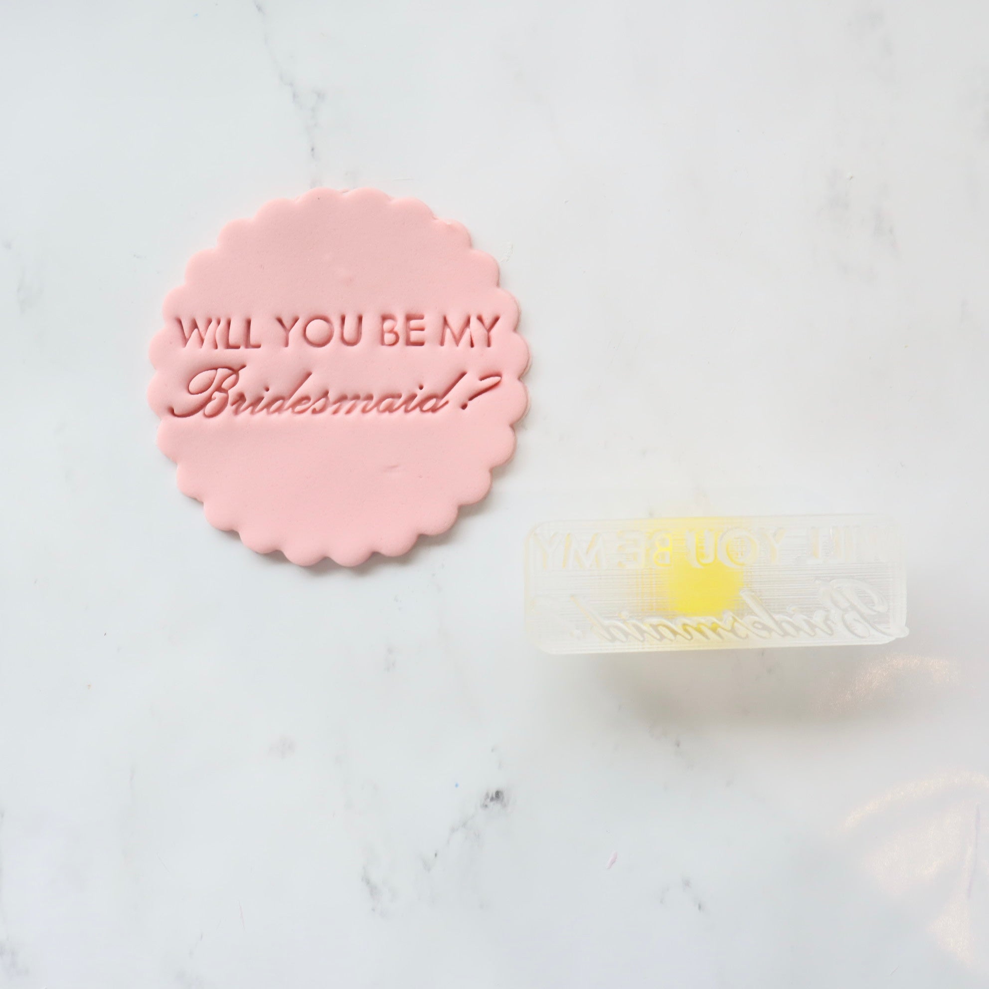 WILL YOU BE MY BRIDESMAID? PLAQUE EMBOSSER